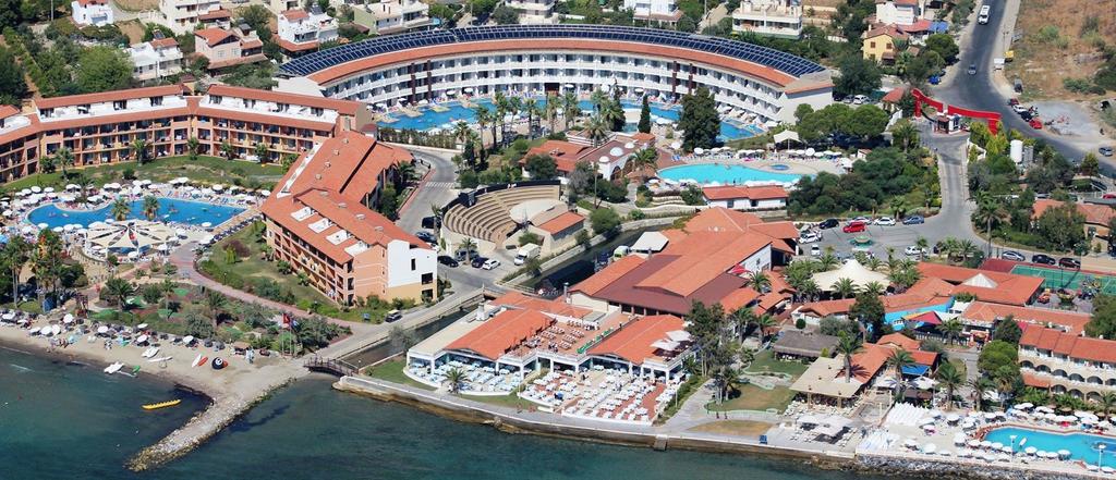 Отель Ephesia Holiday Beach Club с высоты птичьего полета