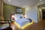Кровать или кровати в номере Thien Thanh Resort