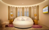 Кровать или кровати в номере Grand Bavaro Princess All Suites Resort, Spa & Casino