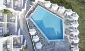 Вид на бассейн в Knossos Beach Bungalows & Suites или окрестностях