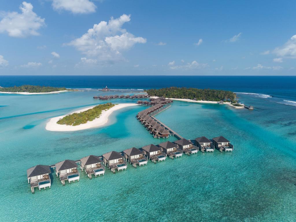 Anantara Veli Maldives Resort с высоты птичьего полета