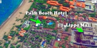 Palm Beach Hotel Bali с высоты птичьего полета