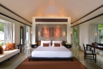 Кровать или кровати в номере Banyan Tree Seychelles