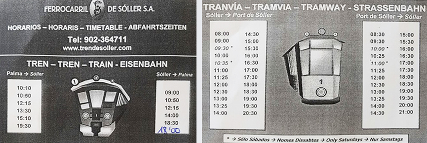 Расписание поезда в Сольер