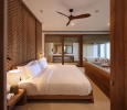 Кровать или кровати в номере Riff Hikkaduwa