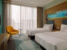 Кровать или кровати в номере Aloft Palm Jumeirah