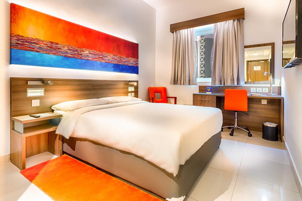 Кровать или кровати в номере Citymax Hotel Bur Dubai