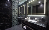 A bathroom at DoubleTree by Hilton Minsk