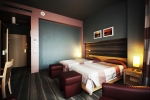 Кровать или кровати в номере Виктория Отель & Бизнес Центр