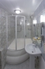 A bathroom at Belarus Hotel