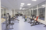 The fitness centre and/or fitness facilities at Belarus Hotel