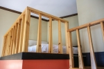 Двухъярусная кровать или двухъярусные кровати в номере Hotel Liro