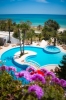 Вид на бассейн в Hôtel Sol Azur Beach & Congress или окрестностях