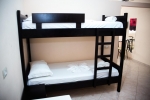 Двухъярусная кровать или двухъярусные кровати в номере Hotel Mariksel