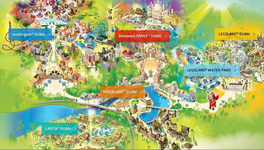 Dubai Parks and Resorts карта